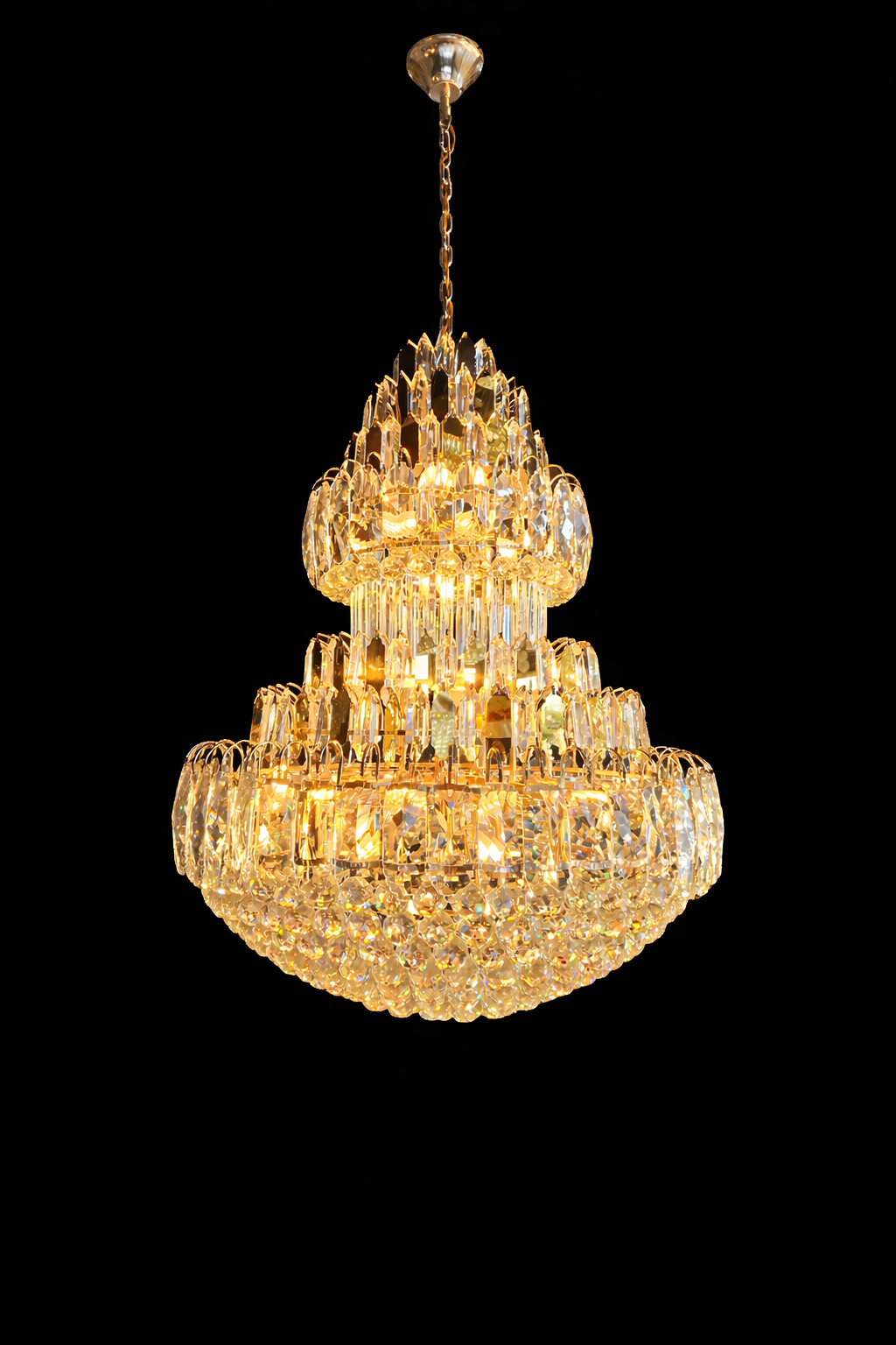 Tiered Crystal Chandelier – Classic Multi-Layer Luxury