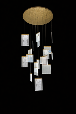 Modern Multi-Drop Artistic LED Chandelier – Statement Lighting
