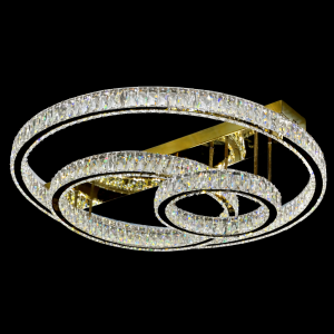 Modern Overlapping Ring LED Chandelier – Contemporary Ceiling Lighting