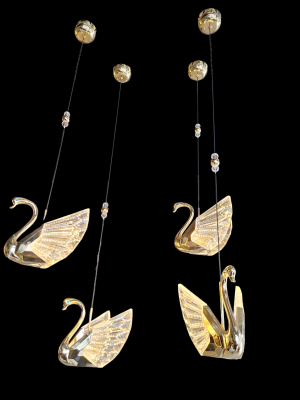 Elegant Swan Pendant Light | Modern LED Feature Lighting