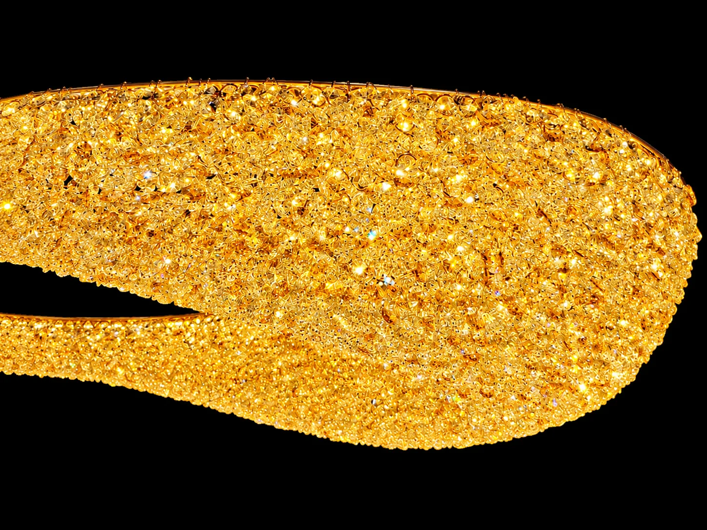 Gold Aura Crystal Chandelier - Image 3
