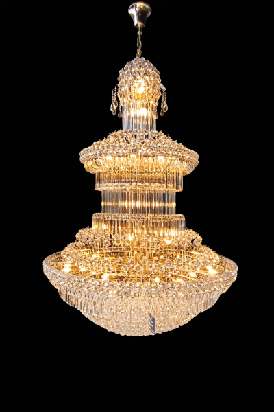 37 Light Multi-Tier Crystal Chandelier – Grand Luxury Statement Lighting