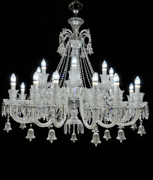 24 Light Crystal Chandelier – Classic Luxury Statement Lighting